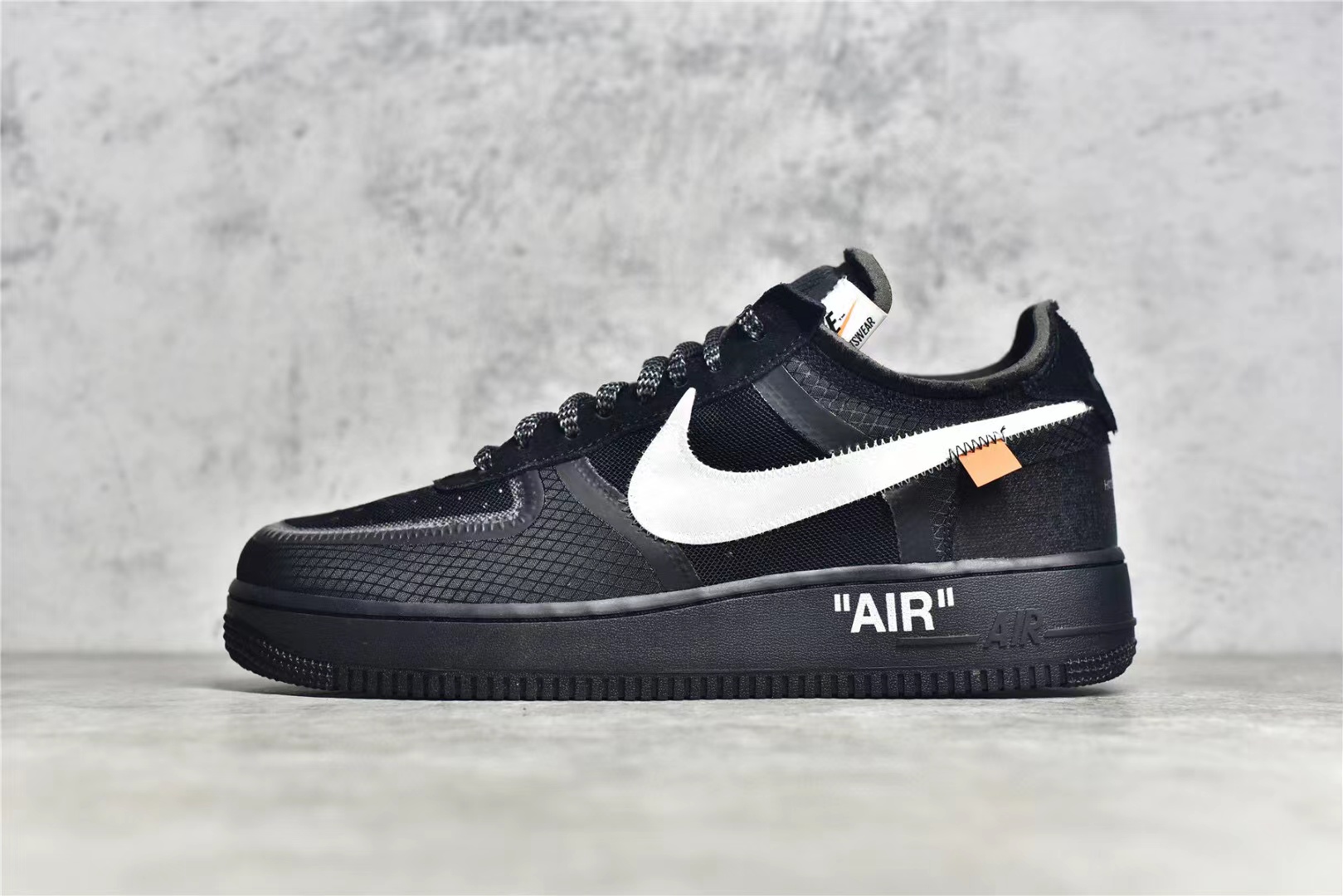 KO OFF-WHITE X AIR FORCE 1 LOW BLACK WHITE 2.0 AO4606-001