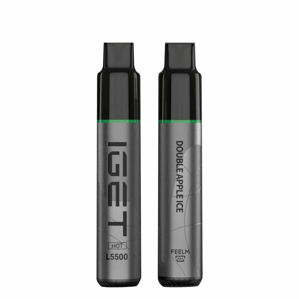 IGET HOT 5500 Puffs Green Plum Ice 2PCS