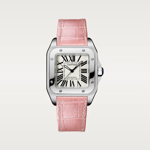 [2026 Mirror Grade]SANTOS 100 Pink Strap 35.6mm