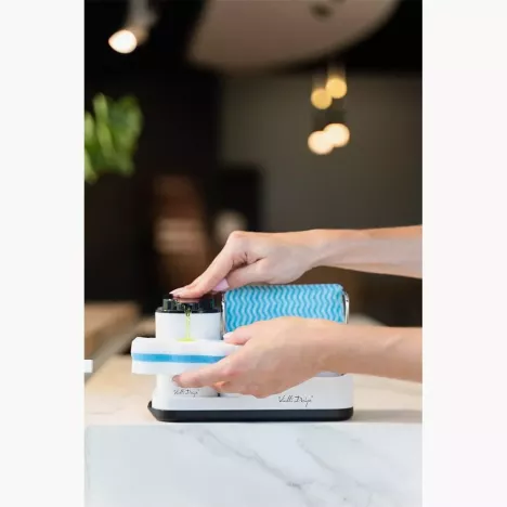 MARKA VIALLI DESIGN Organizer kuchenny z dozownikiem na płyn VIALLI DESIGN LIVIO DUO biały