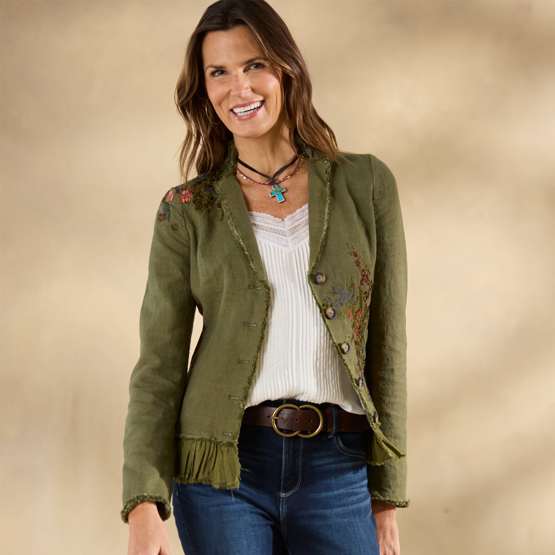 Tonala Floral Blazer, Petite