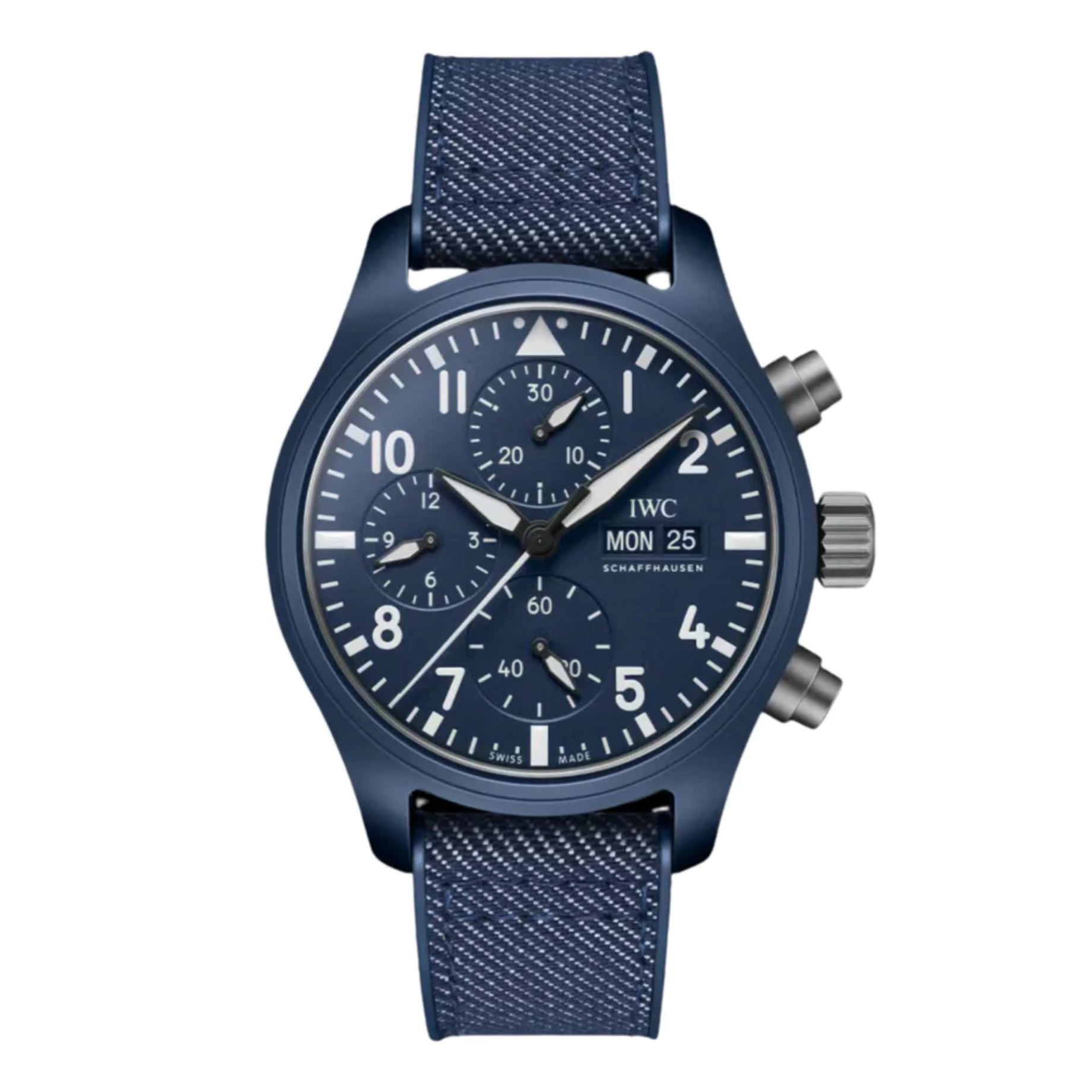 [2026 Mirror Grade]IWC Pilot Chronograph 41mm Top Gun Oceana 42mm Mens Watch Blue IW389404