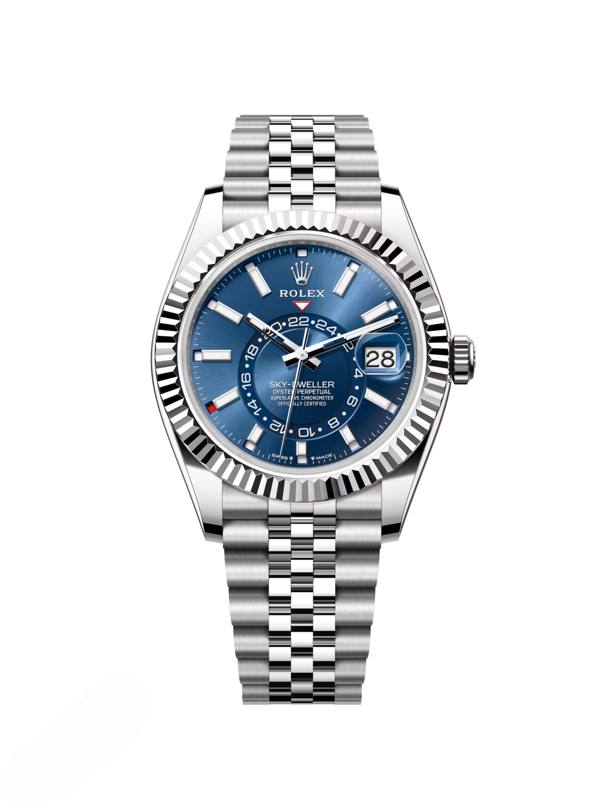 [2026 Mirror Grade]RLX  Sky-Dweller 42mm Stainless Steel Blue Dial Jubilee - 336934