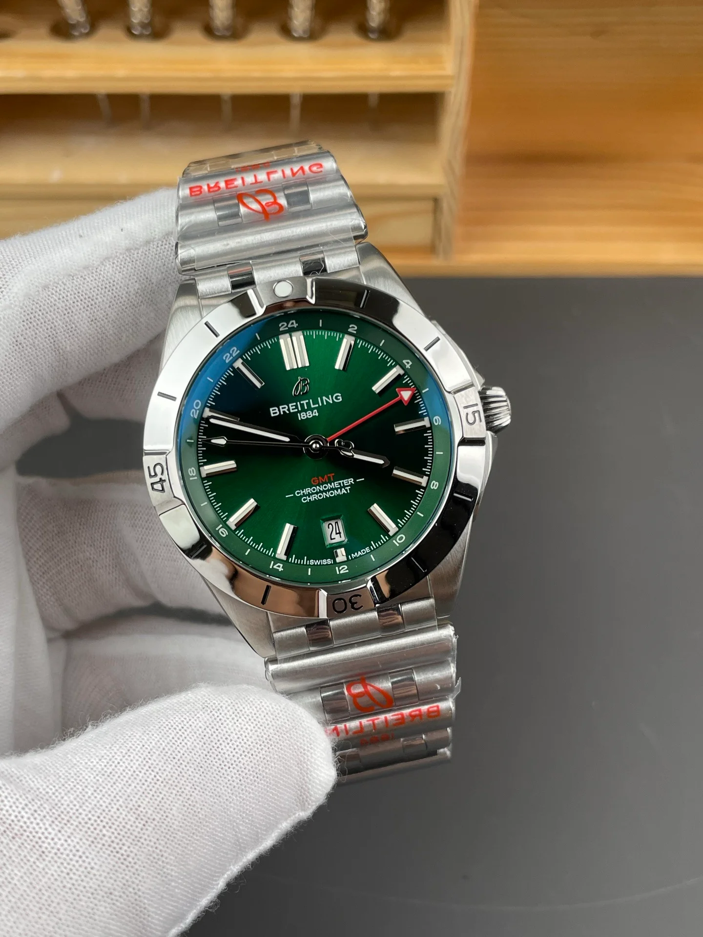 Breitling GMT Green Dial