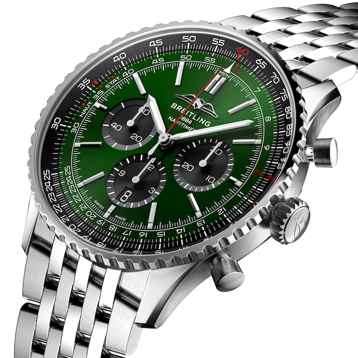 Breitling Navitimer B01 Chronograph 46 Stainless Steel AB0137241L1A1 | Mayors