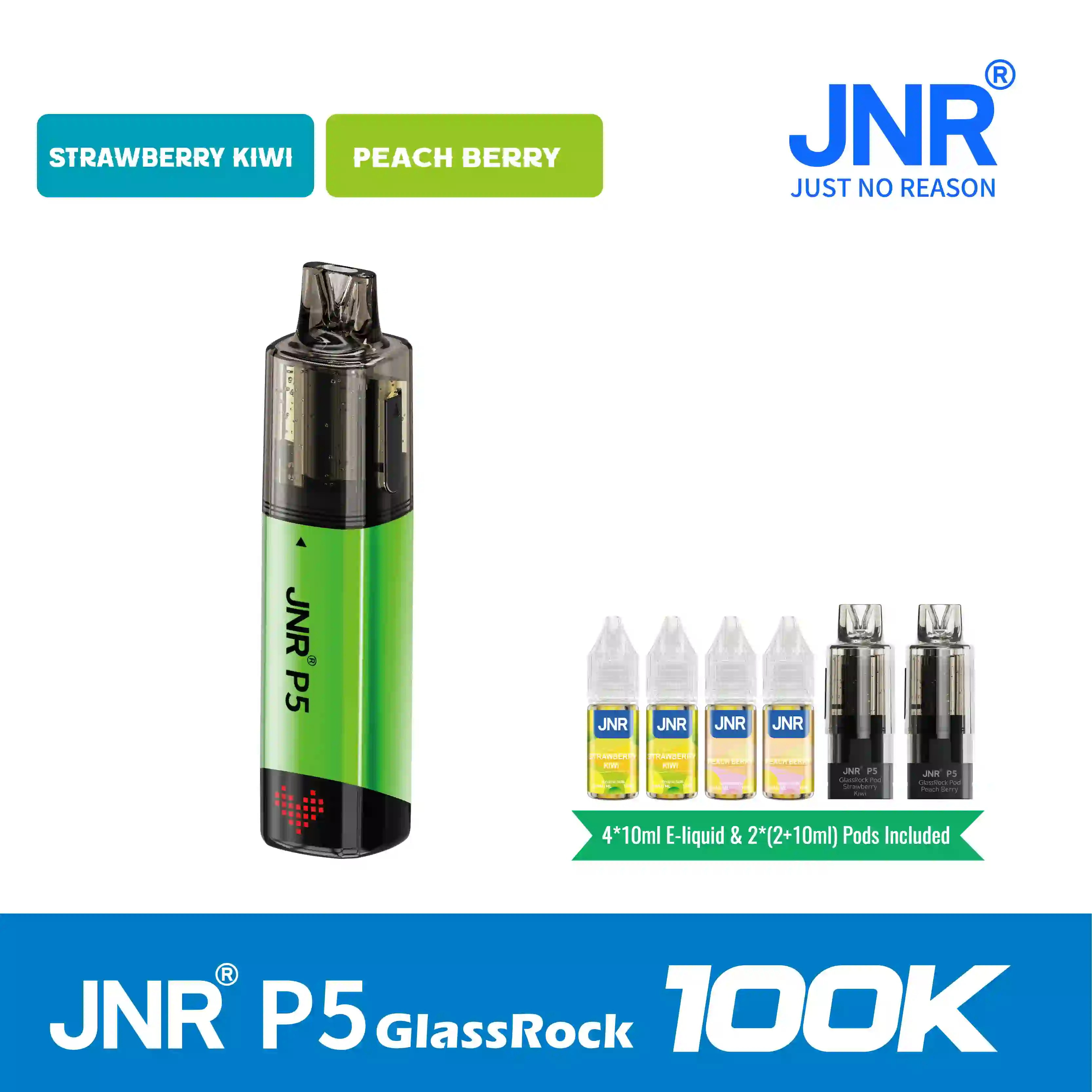 JNR Vape P5 GlassRock 100K Puffs Disposable Vape Kit