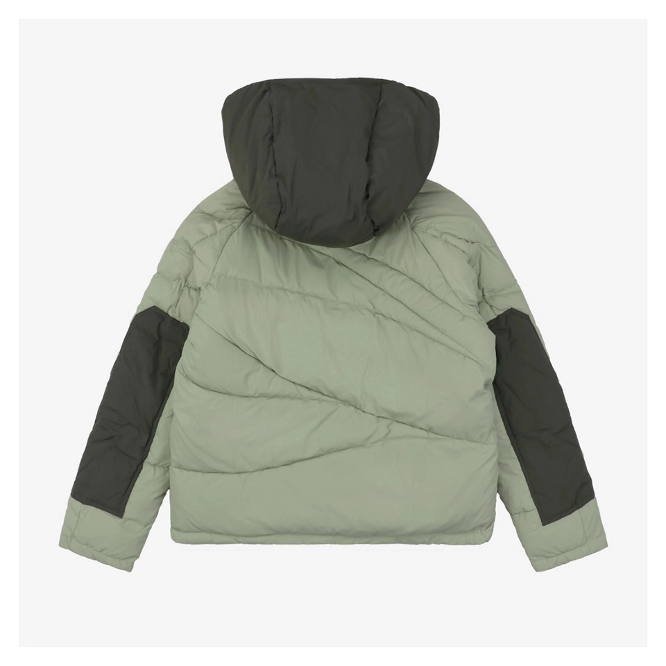 Mxxcler X Pharrell Williams Patchwork Utility Hooded Down Jacket