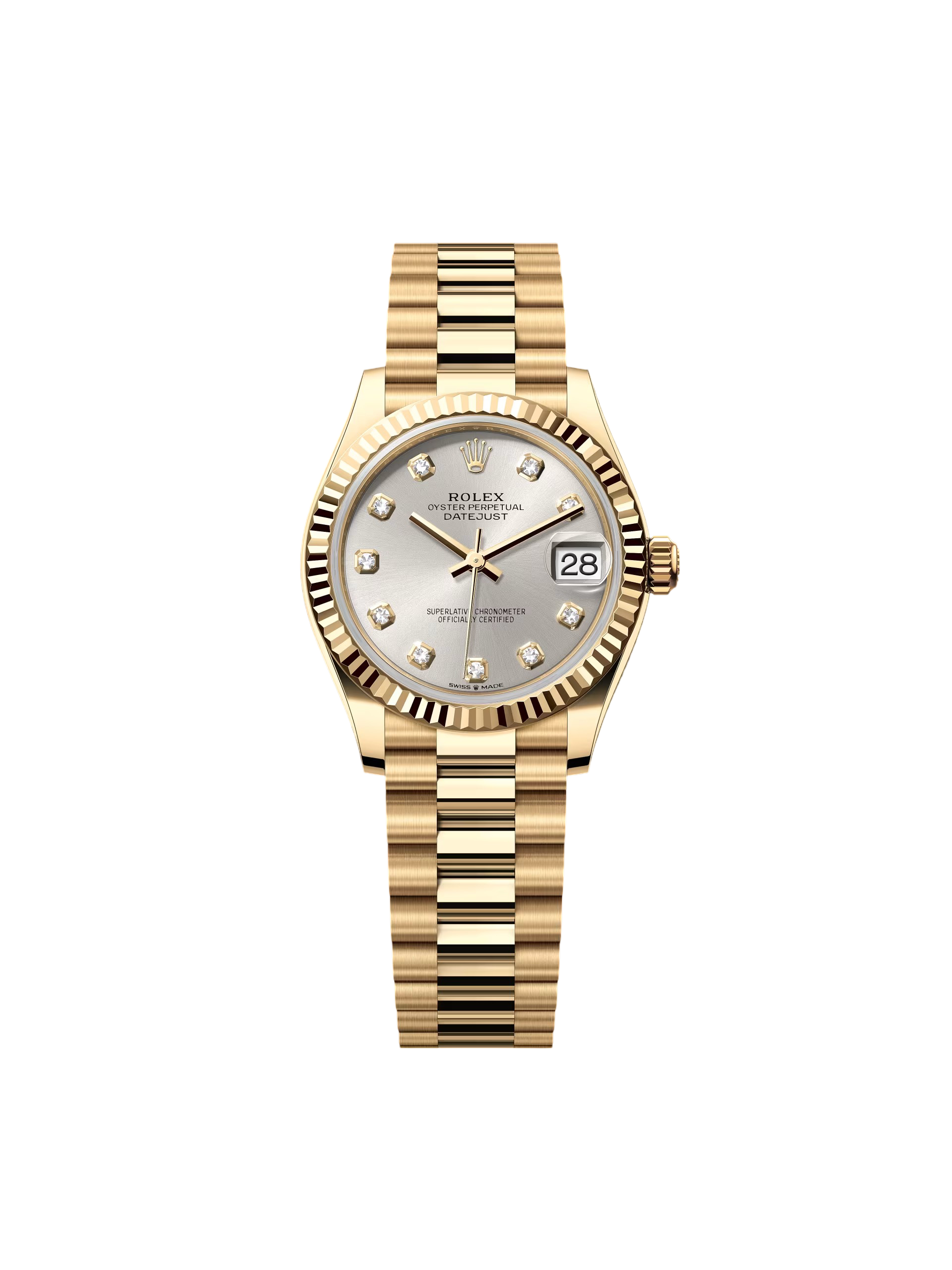 [2026 Mirror Grade]RLX Datejust m278278-0034 Silver 31mm Dial President Bracelet Watch