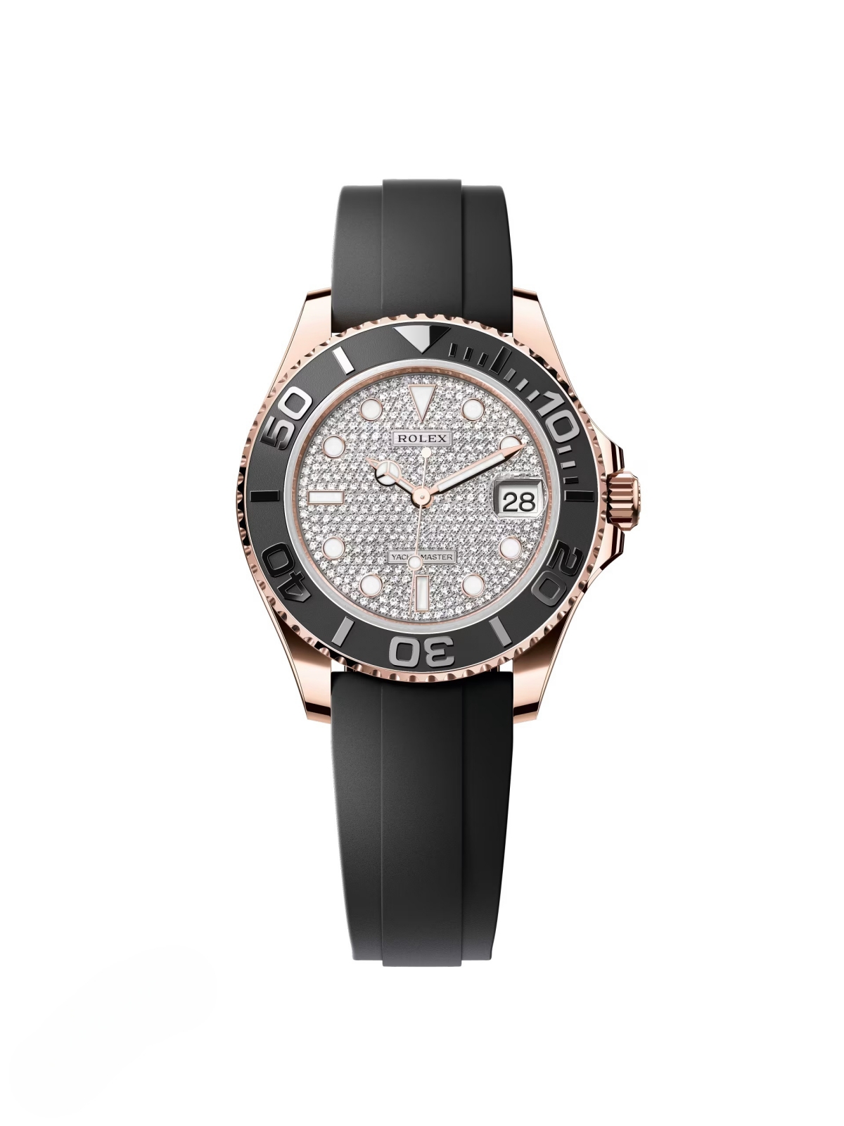 [2026 Mirror Grade]Rolex Yacht-Master 268655-0019 Diamonds Dial Oysterflex