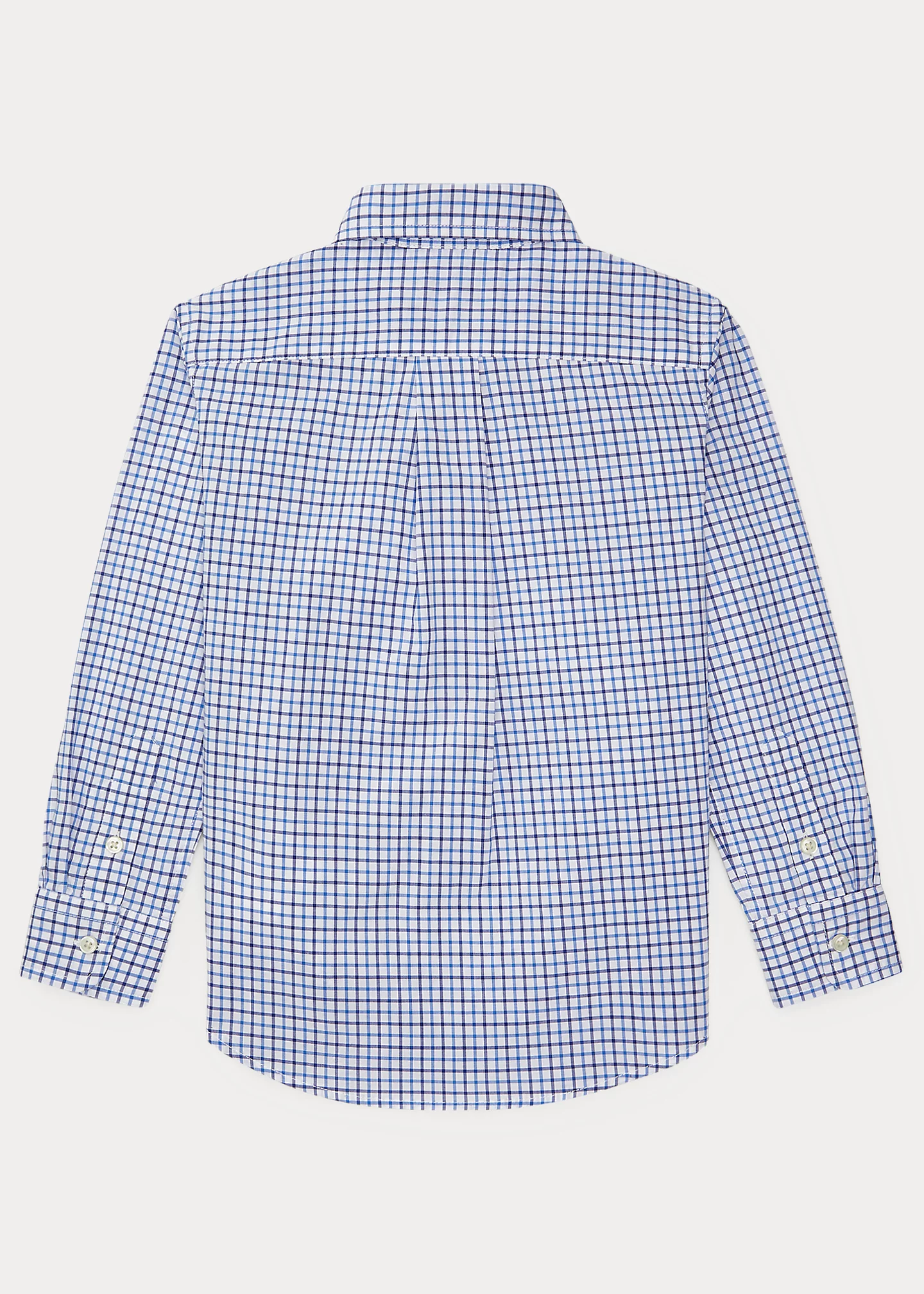 Plaid Cotton Poplin Shirt