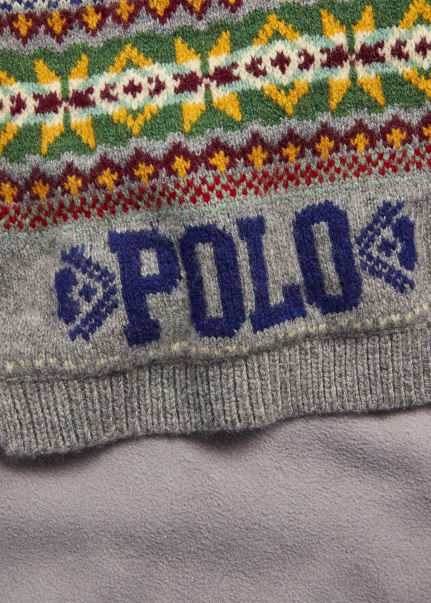Fair Isle Wool-Blend Scarf