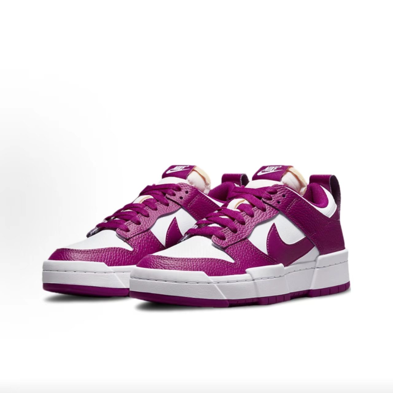 Nike Dunk Low Disrupt 2 White Magenta Pebble Leather