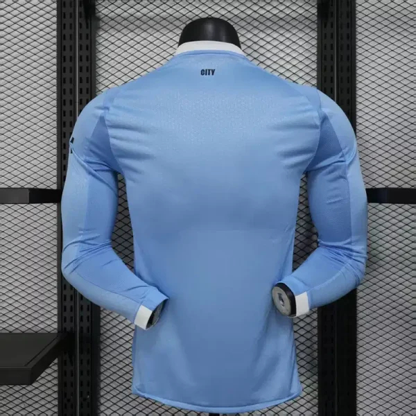 Manchester City Authentic Home Long Sleeve Football Jersey Shirt 2025/26