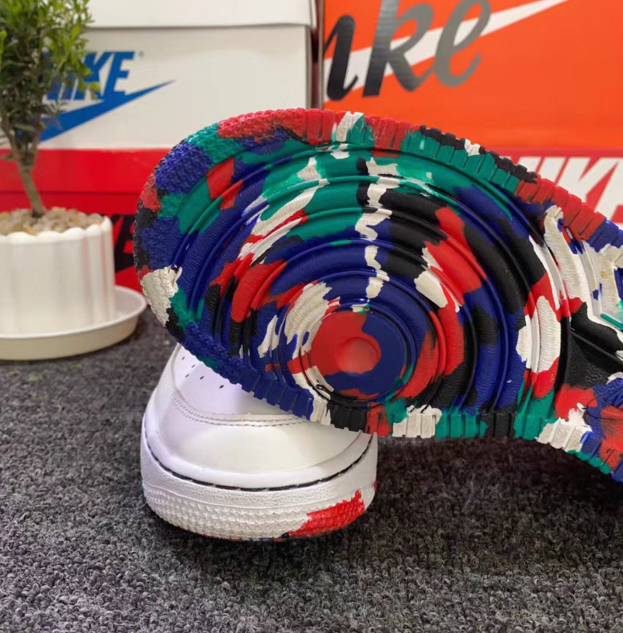 Nike Air Force 1 Mid x E.U. "Red/Pink"