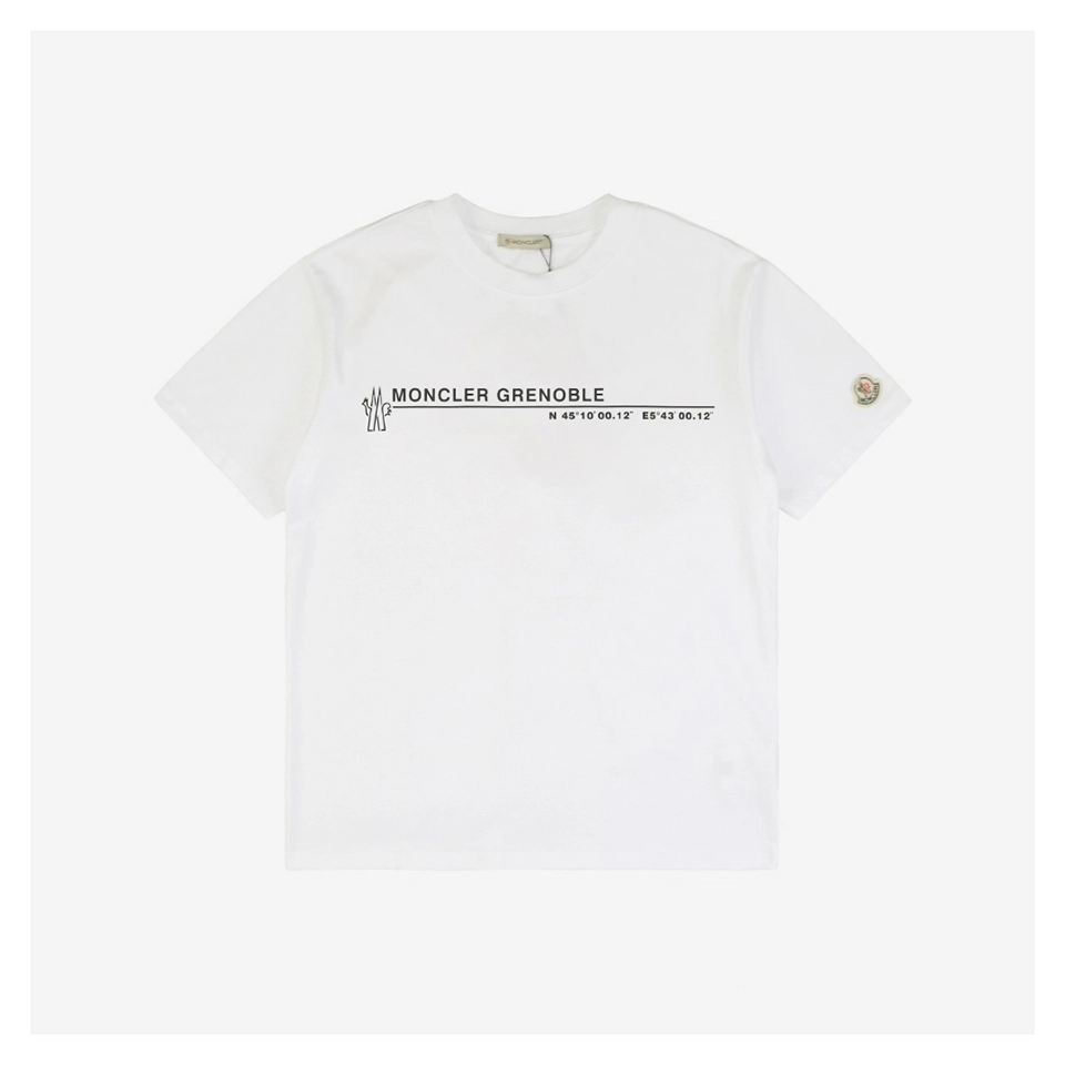 Mxxcler Slogan Coordinates Graphic T-Shirt (Black/White)