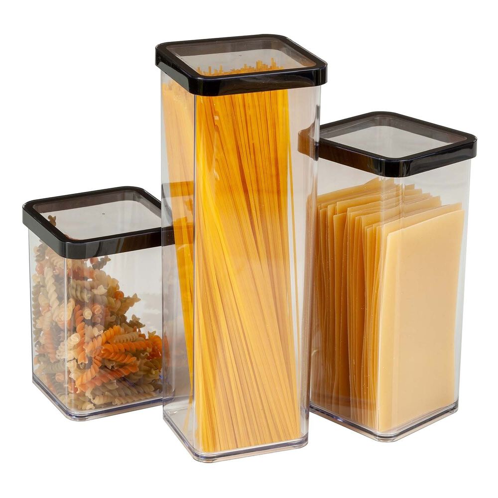 ROTHO Pojemnik kwadratowy Rotho Loft, 1,5 l, czarny