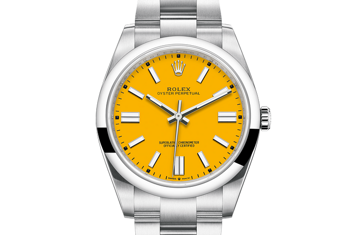 [2026 Mirror Grade]R124300 Oyster-Perpetual Yellow - New