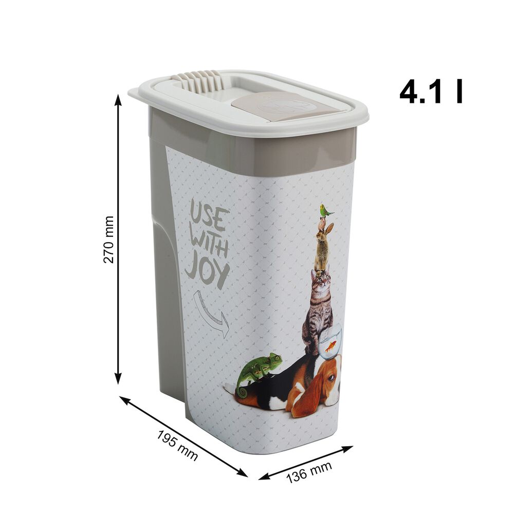 ROTHO Pojemnik na karmę Rotho FLO, 4,1 L, beżowy