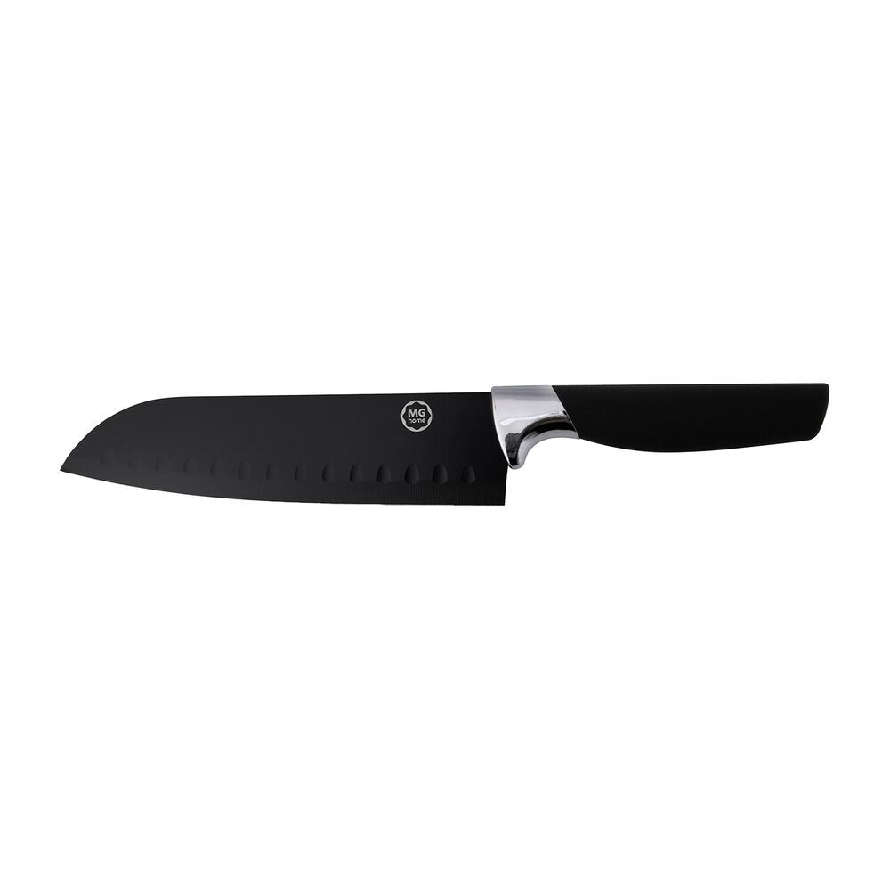 MG HOME Zestaw noży w bloku MG Home Black, 7 elementów, z nożyczkami