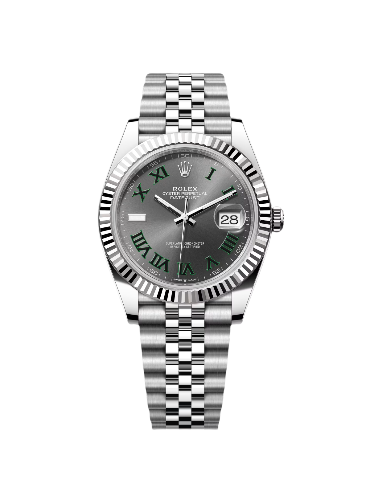 [2026 Mirror Grade]RLX  Datejust 41mm 126334-0022 Slate Roman Jubilee Stainless Steel Mens Watch