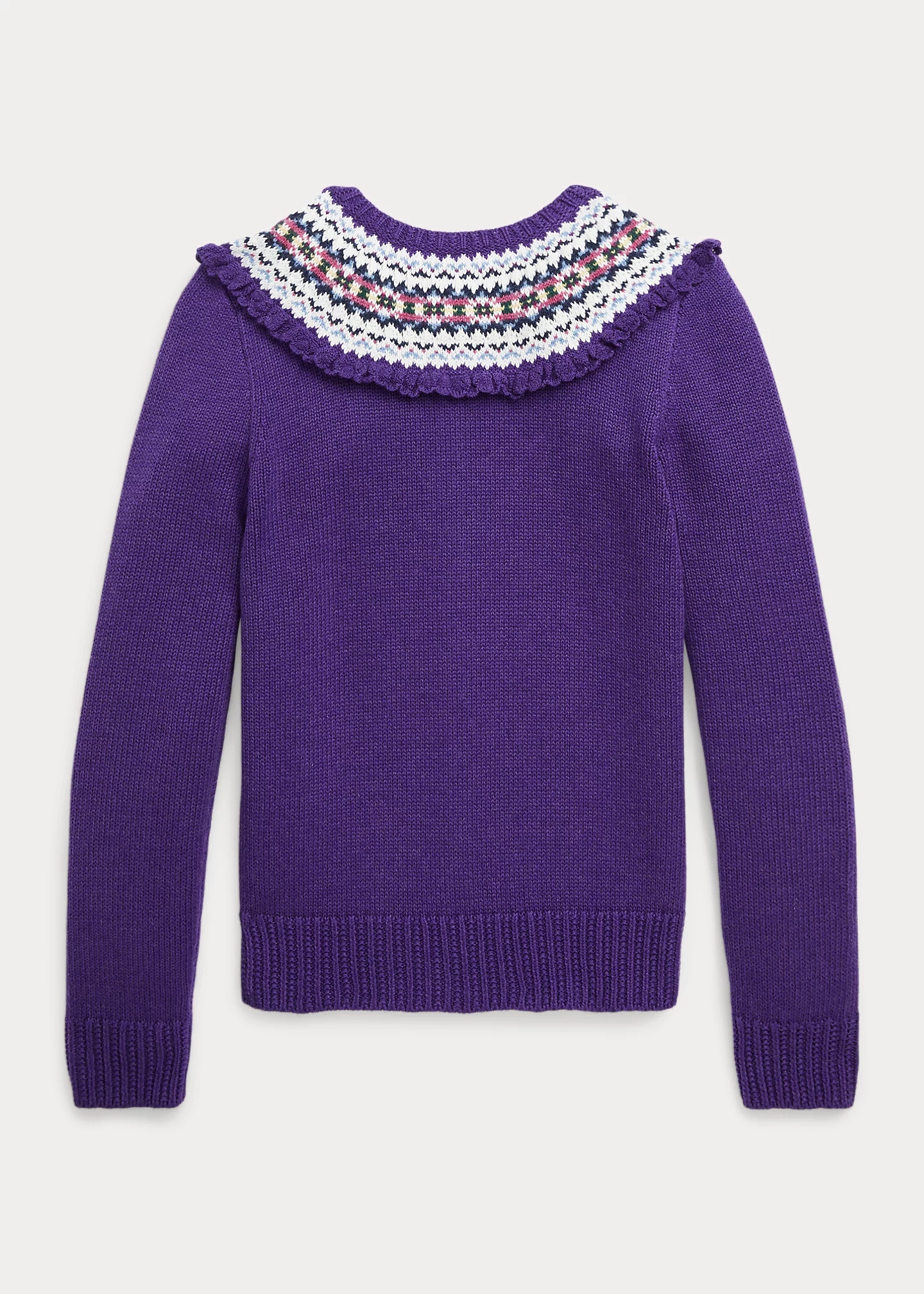 Fair Isle Cotton-Blend Cardigan