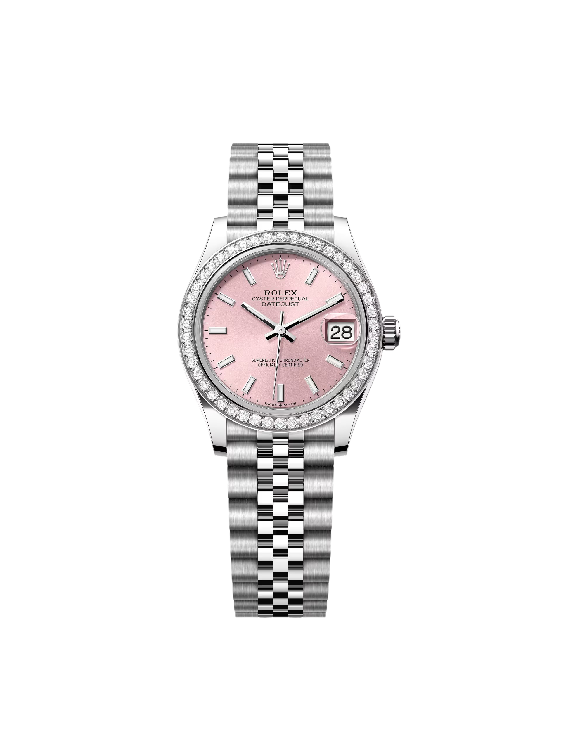 [2026 Mirror Grade]RLX Datejust m278384RBR-0017/0018 Pink 31mm Dial Oyster Watch
