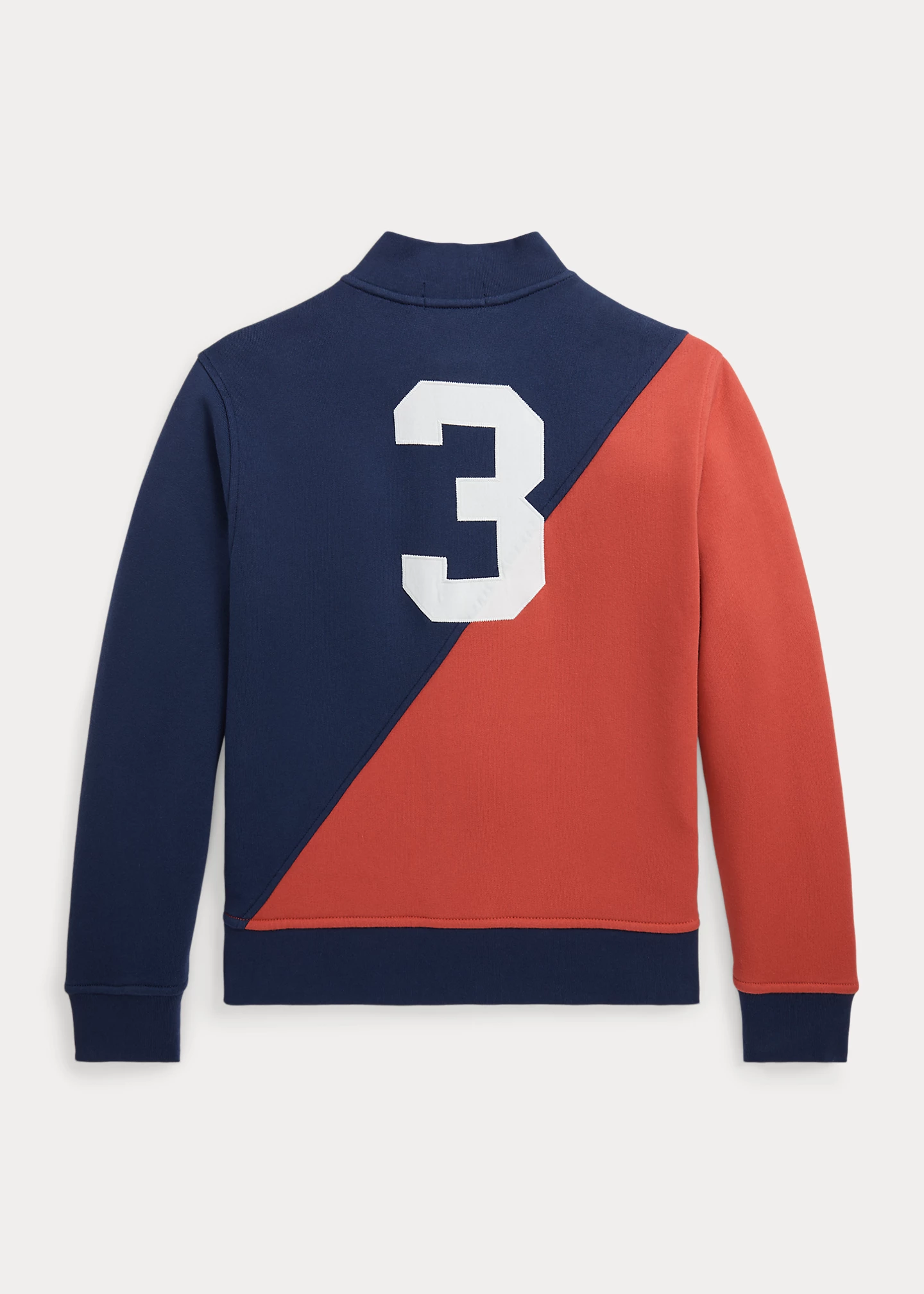 Nautical-Flag Fleece Baseball Jacket