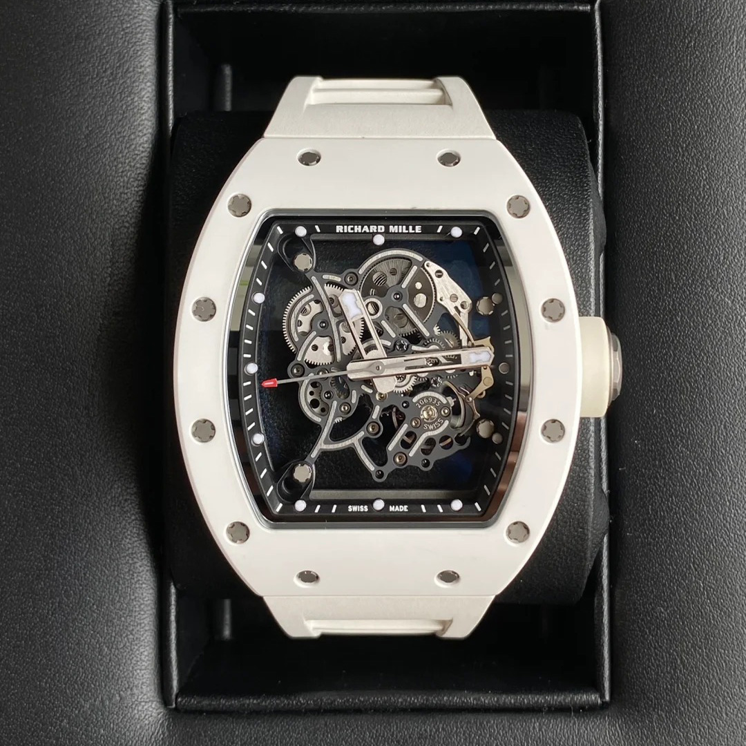 [2026 Mirror Grade]RM055  White Ceramic Dial