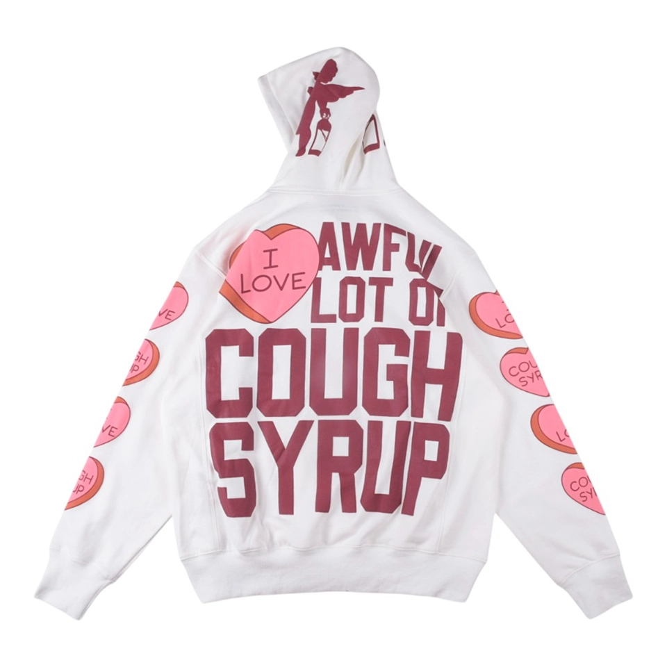 That's An Awful Lot Of Cough Syrup Cupid Graphic Hoodie