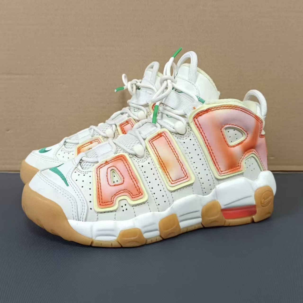 Nike Air More Uptempo Orange Tie Dye
