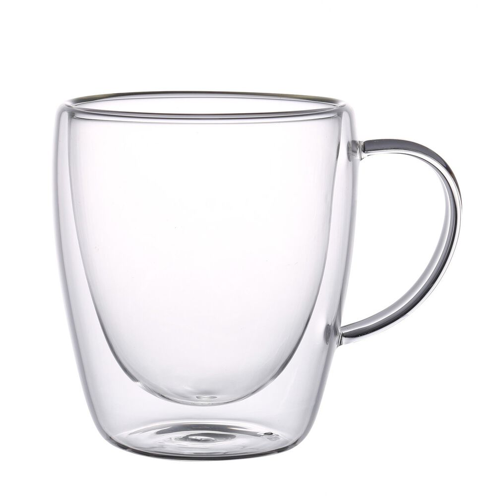 MG HOME Szklanki termiczne MG Home Renza, 2 sztuki, 300 ml, z przezroczystym uchem