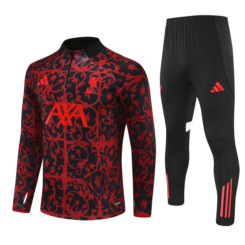 Kids Liverpool Training Kit (Sweatshirt+Pants) Red 2025/26