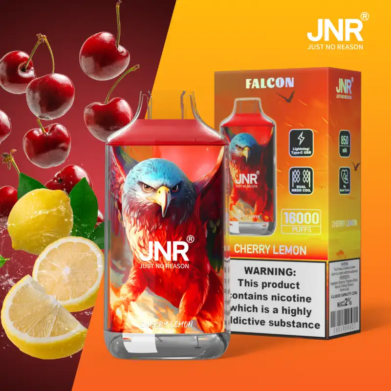JNR - Falcon - 16K Puffs - Disposable Vape - Cherry Lemon