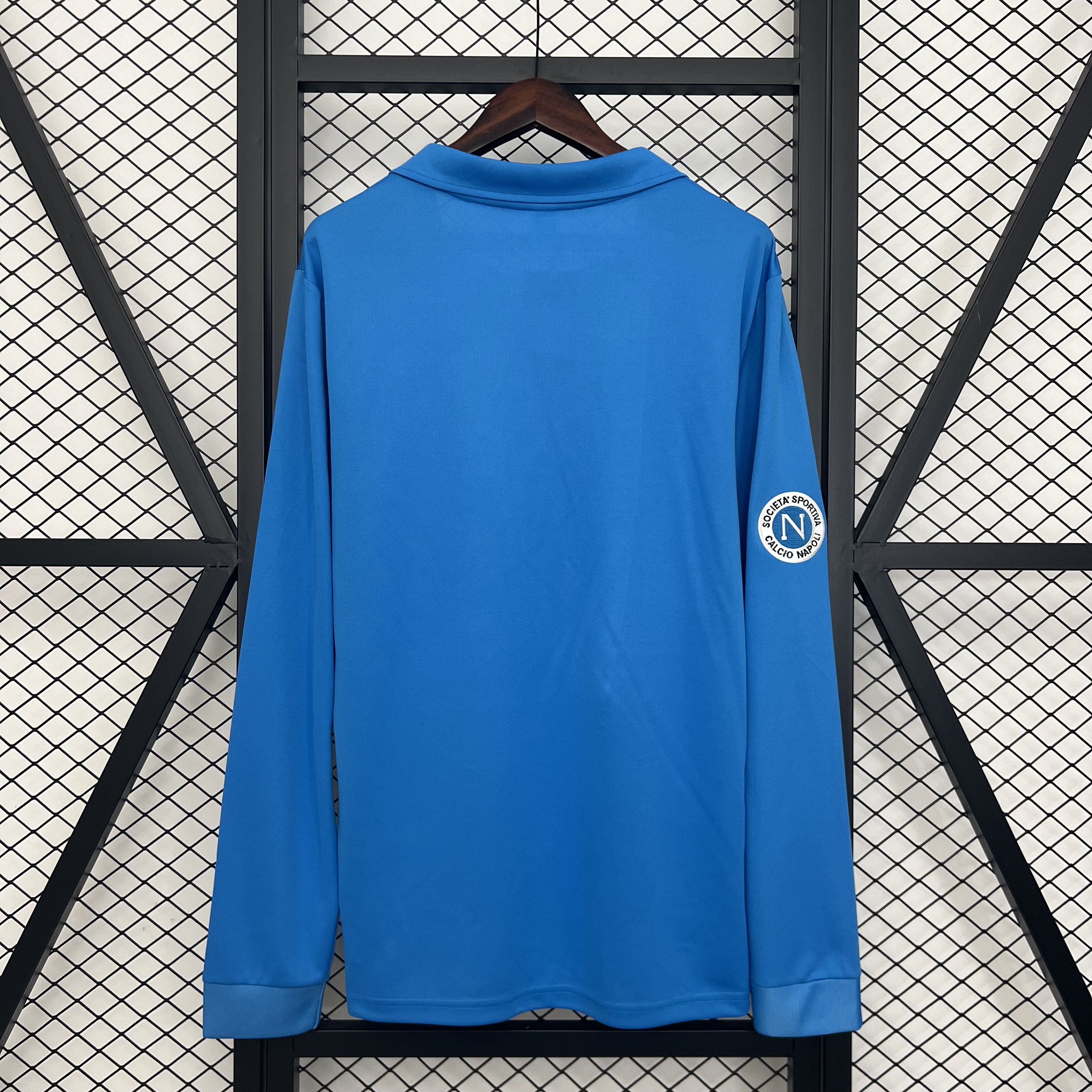 Napoli Retro Soccer Jersey Home Long Sleeve Custom Shirt 1987-88