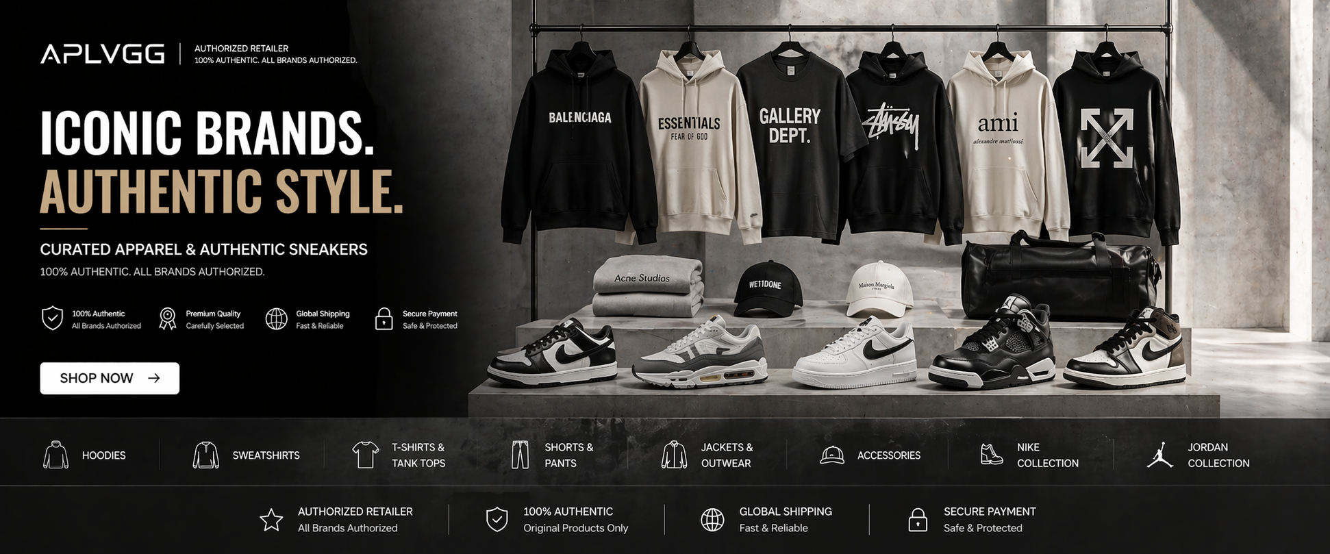 Streetwear outfit and product rotation