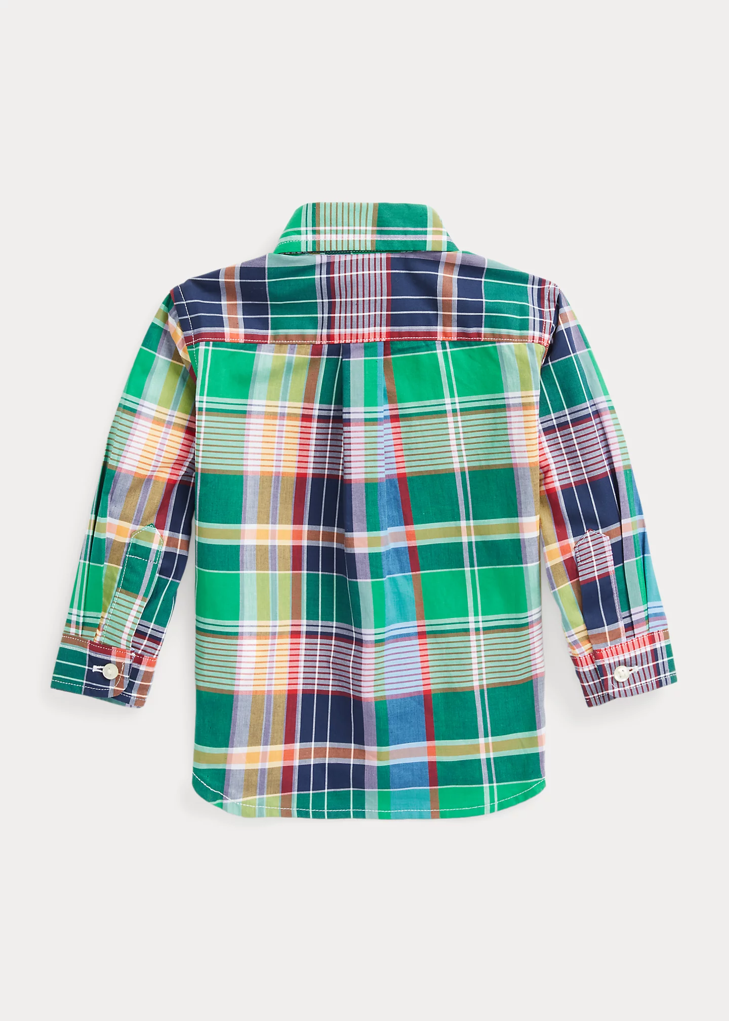 Plaid Cotton Poplin Shirt