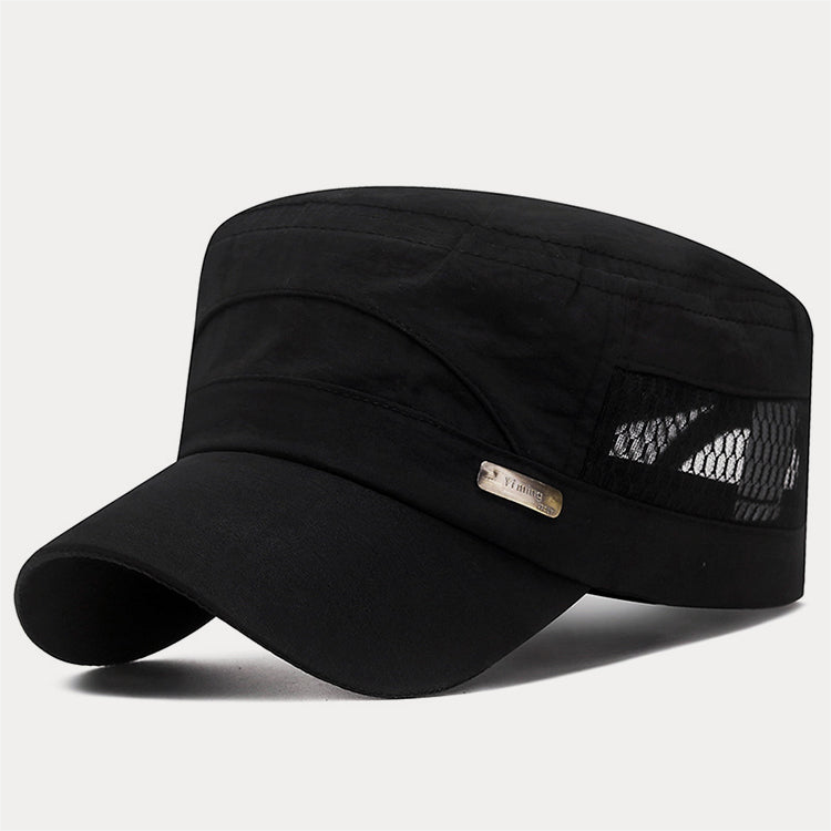 Men's Casual Solid Hollow Out Patrol Cap