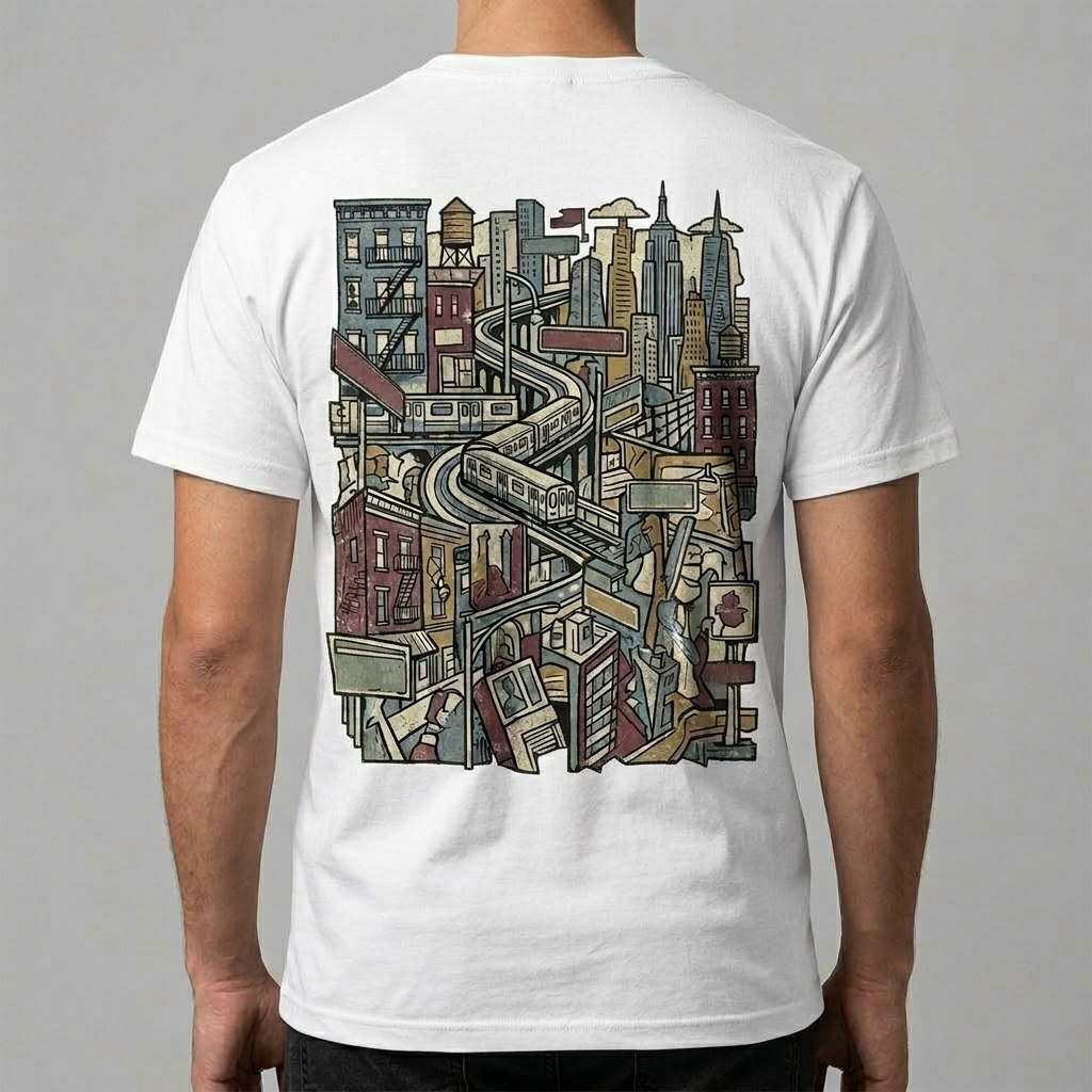 City Varsity Tee, Vintage Athletic Graphic T-Shirt, Unisex Streetwear Shirt CityTee3