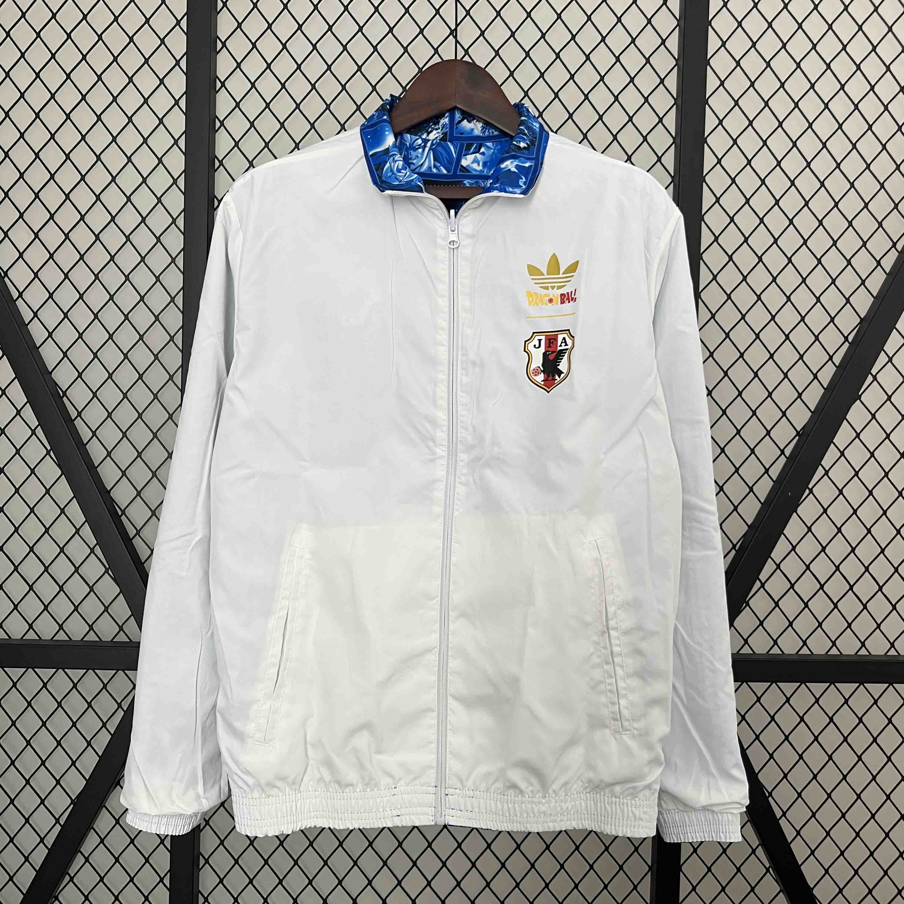 Japan Reversible Double-Sides Windbreaker Jacket White&Blue 2024