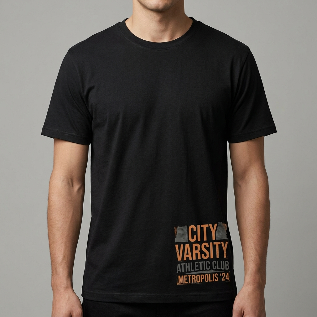 City Varsity Tee, Vintage Athletic Graphic T-Shirt, Unisex Streetwear Shirt CityTee3