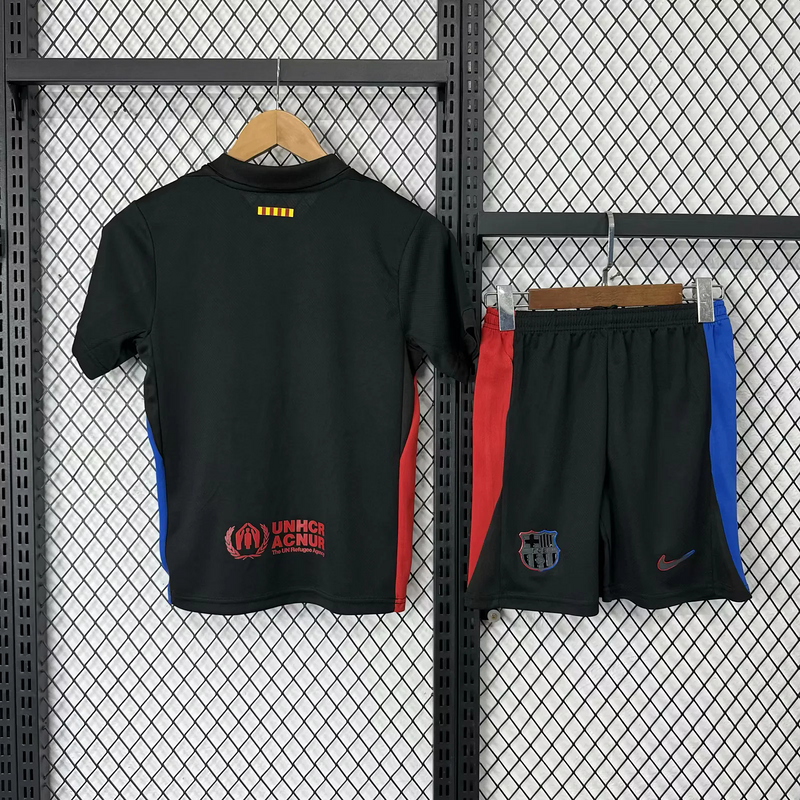 Barcelona Away x Travis Scott Soccer Kids Kit Jersey+Shorts 2024/25