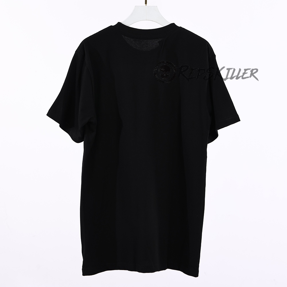 Sp5der Black 555555 Spider Web Tee