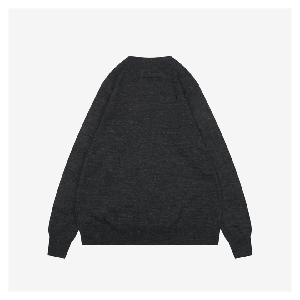 Maison Margiela Distressed Number 6 Crewneck Sweater