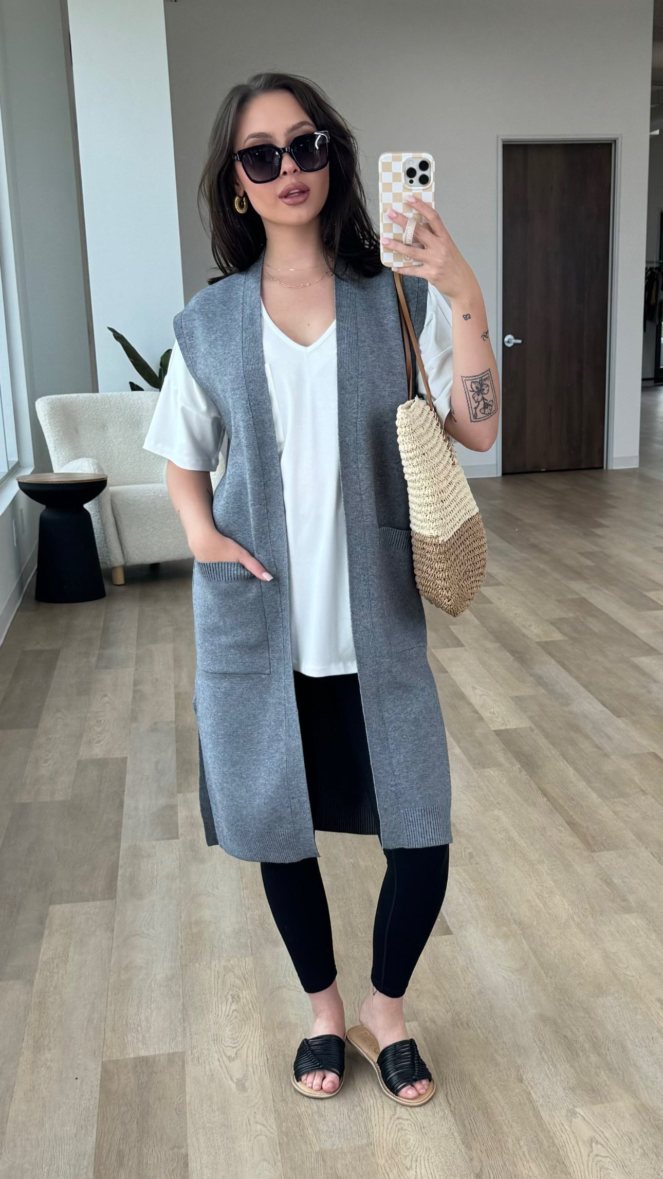 ‌Breeze Drape V-Neck Slouch Top