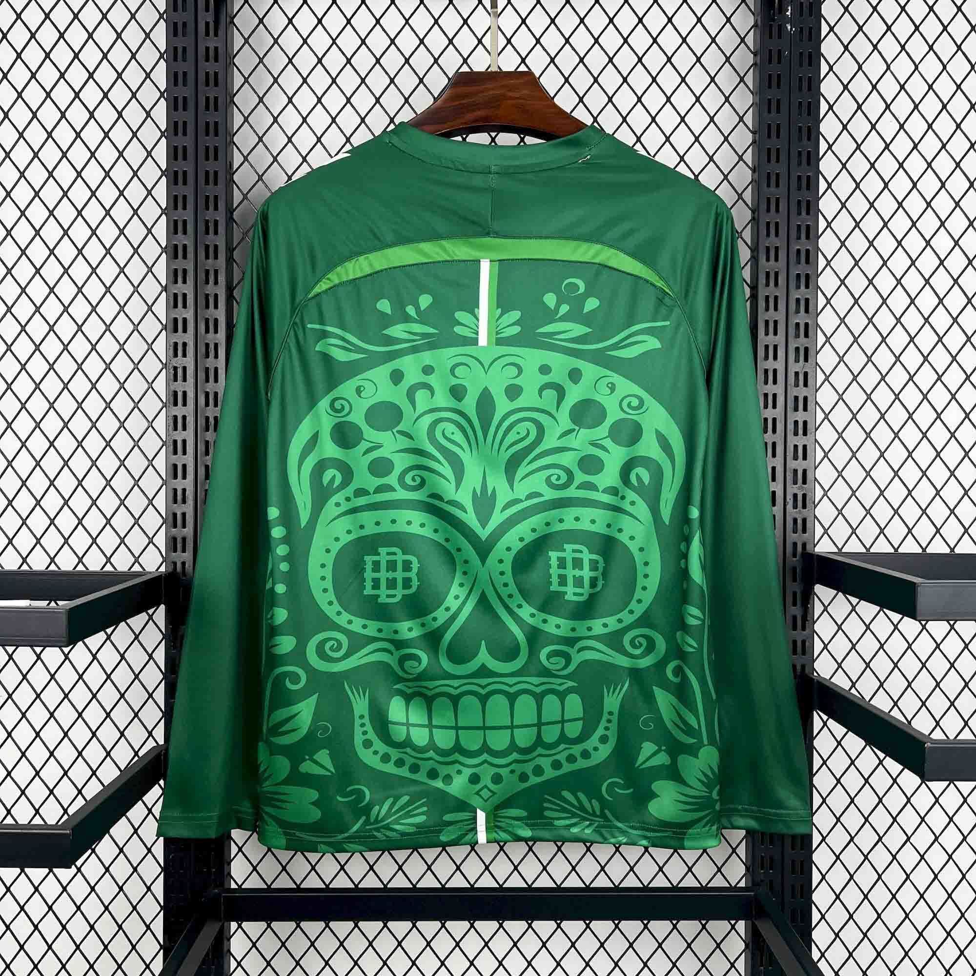 Real Betis Pre-Match Día de Muertos Long Sleeve Custom Soccer Jersey 2025/26