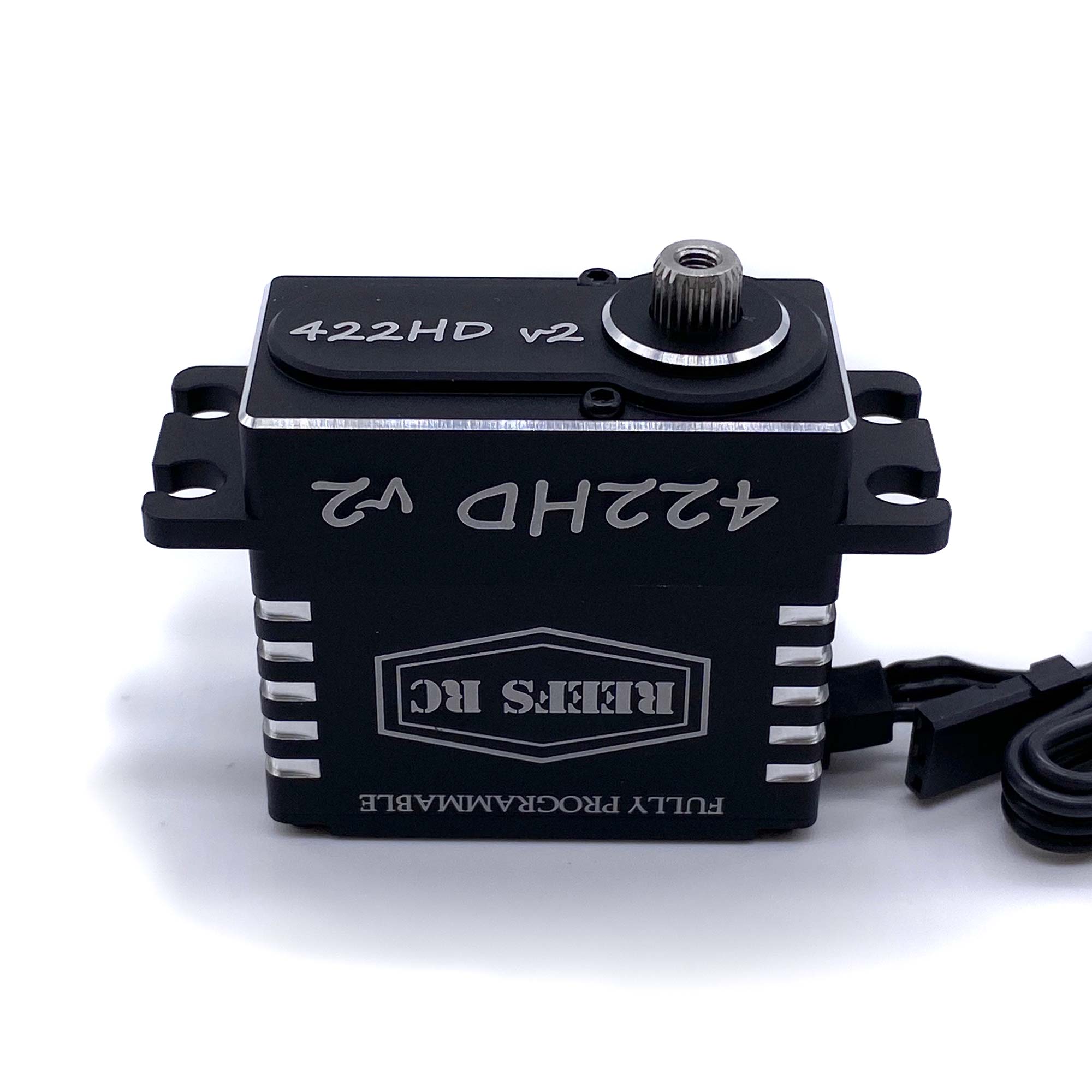 422HD V2 Digital Metal Gear Waterproof Programmable Servo, Black