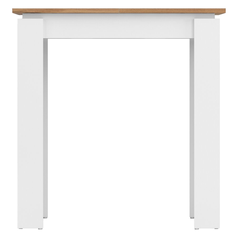 MEBLOMASTER Stół rozkładany Meblomaster, 75-118 x 75 x 78 cm, dąb craft z białym
