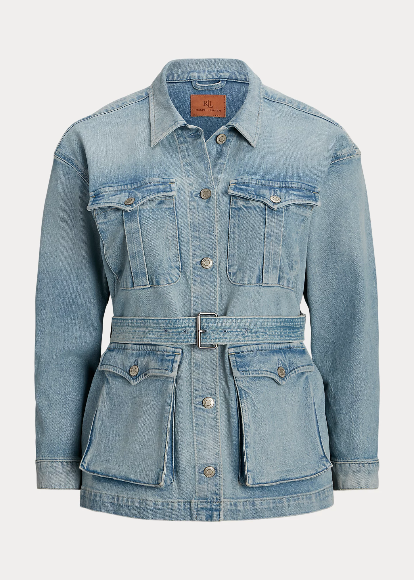 Belted Denim Field Jacket