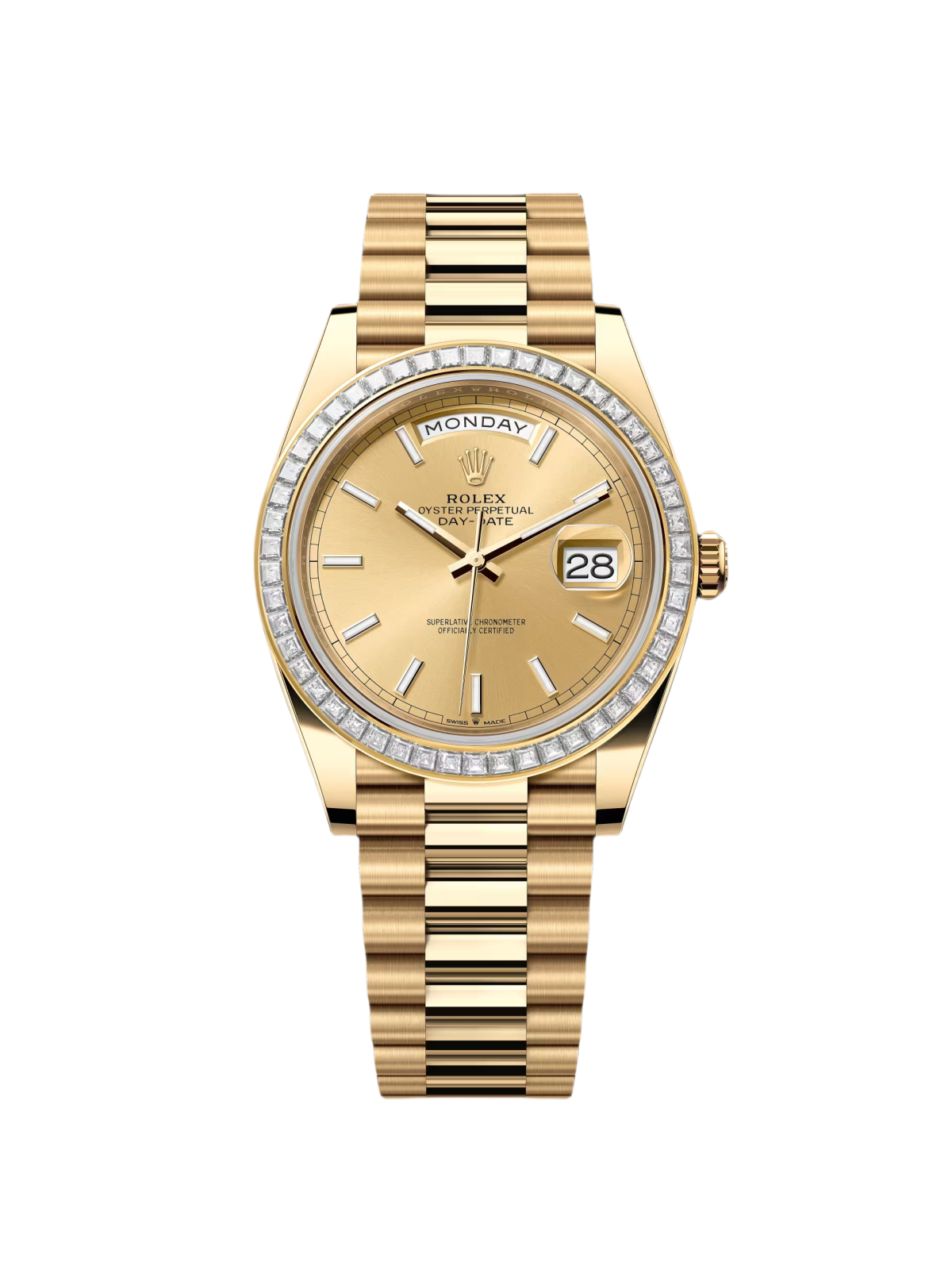 [2026 Mirror Grade]RLX Day-Date 40mm 228398TBR-0007 Champagne Dial President Watch