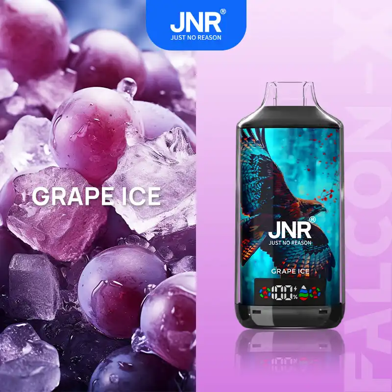 JNR - Falcon X - 18K Puffs - Disposable Vape - Grape Ice